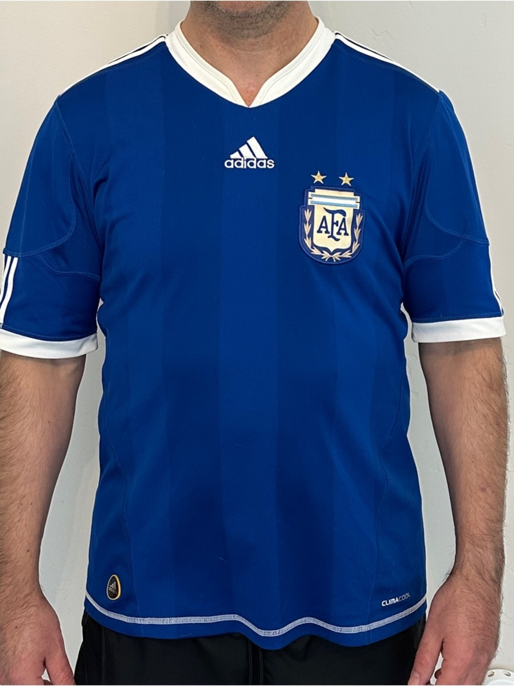adidas Argentina Men’s Soccer 2010 FIFA World Cup Jersey Futbol
